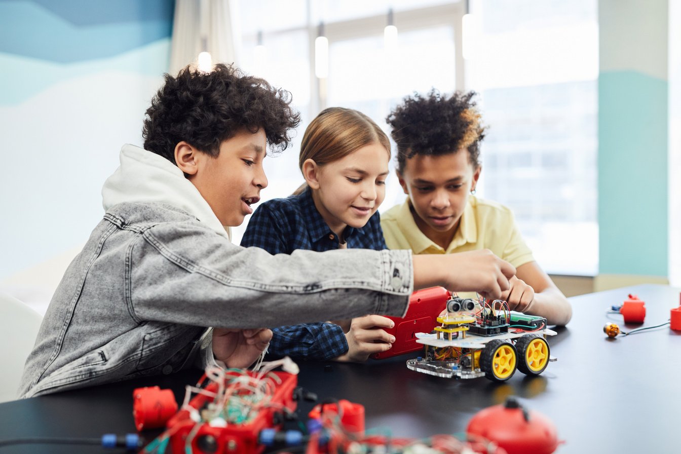 Kids Playing Battery Operated Toys